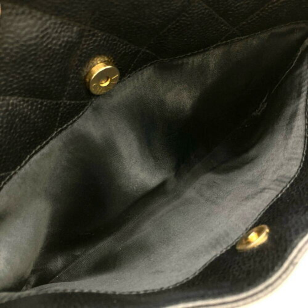 Chanel Caviar Mark Bag Shoulder Matelasse Skin Coco Chain Black - Picture 4 of 6
